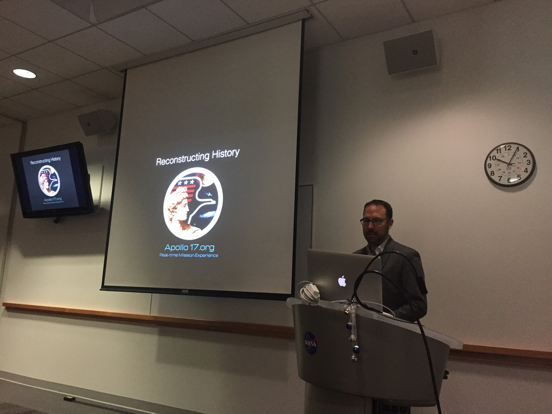 Speaking to a small group on my first visit to NASA Goddard Space Flight Center