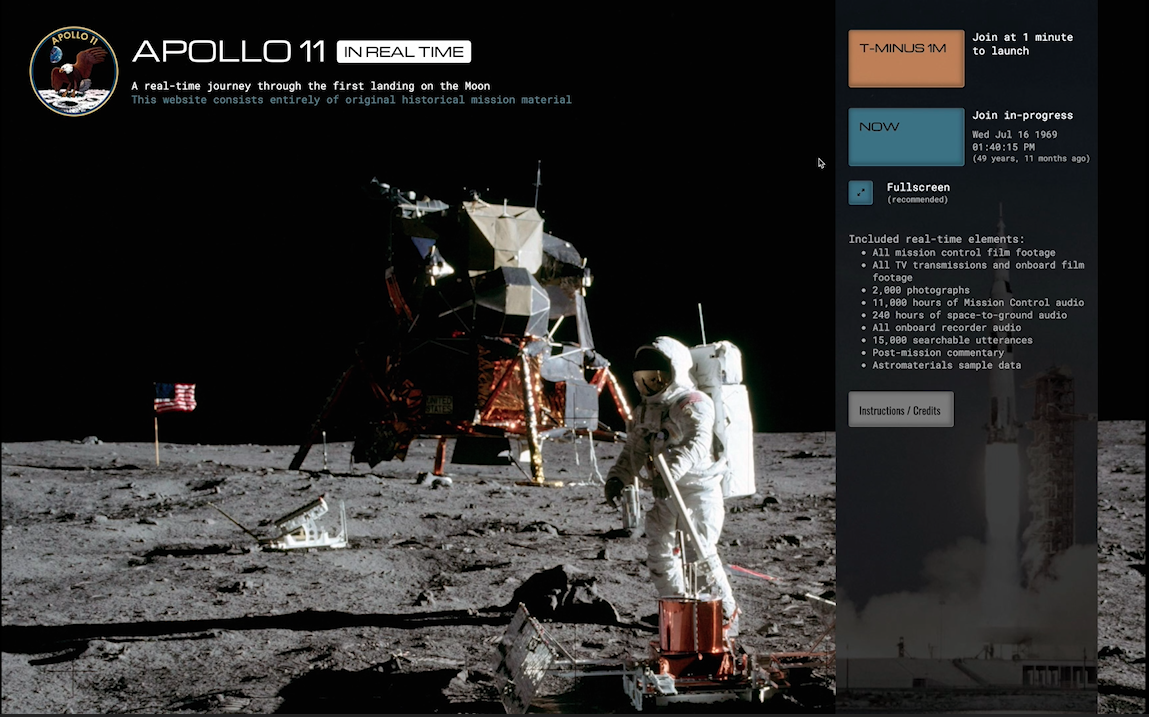 Apollo 11 on Apollo in Real Time