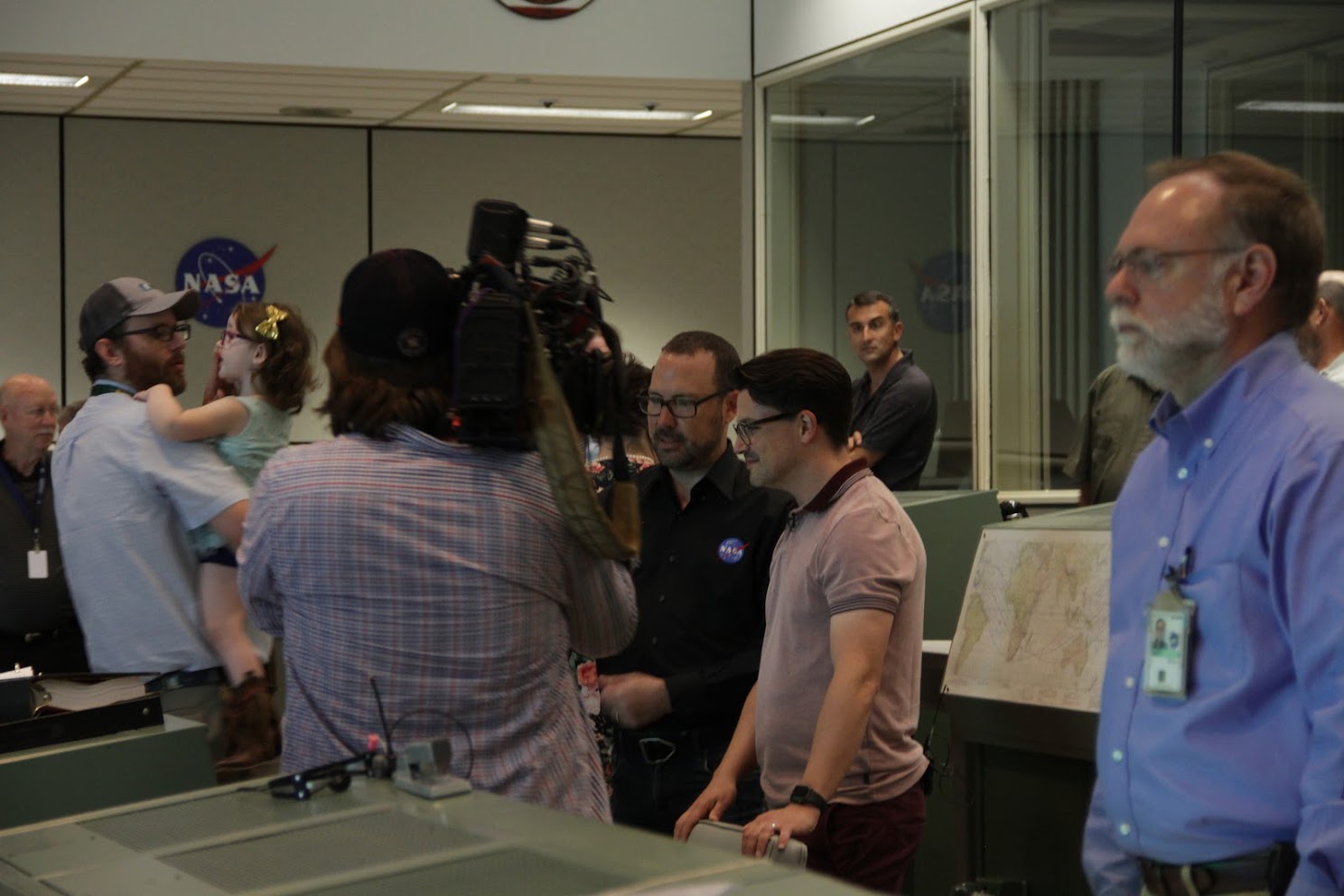 CBC Interviewing me at the Flight Director console