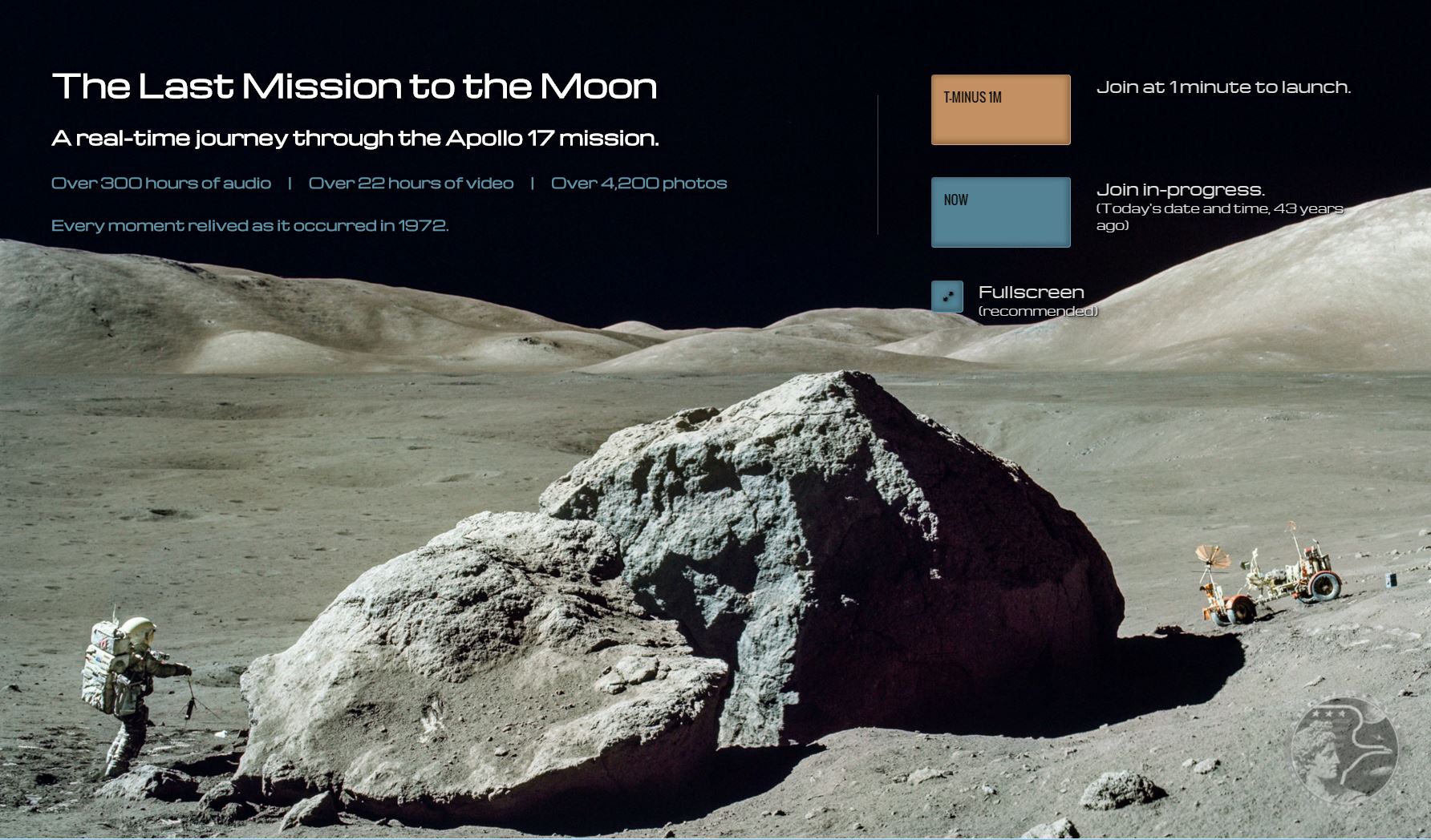Digitizing Apollo 17 Part 15 – Apollo17.org v1.0 Launched for the Mission’s 43rd Anniversary