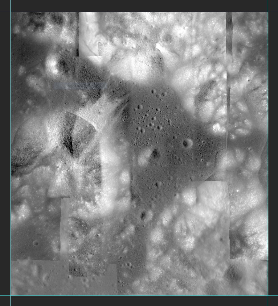 High-resolution photography of the Taurus Littrow valley